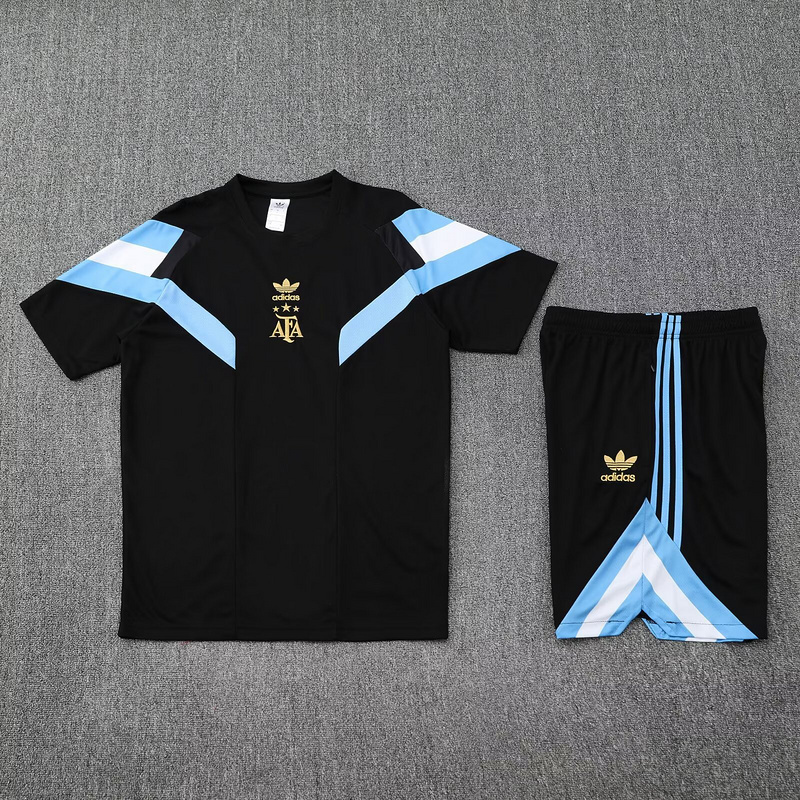 25-26 Argentina Black Original Training Kits Football Tracksuits 1