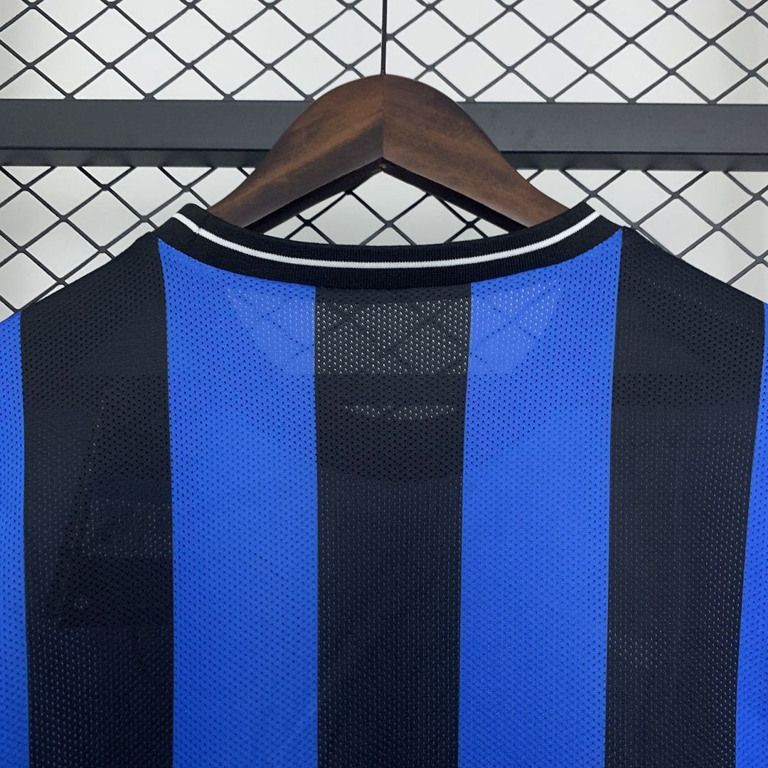 09-10 Inter Milan Home Retro Champions Final Long Sleeve Kit Vintage Shirt AAAAJersey Wholesale 3