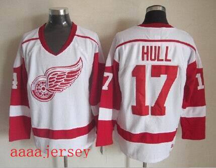 Red Wings retro ice hockey jersey M-3XL 底特律红翼队复古冰球服 3