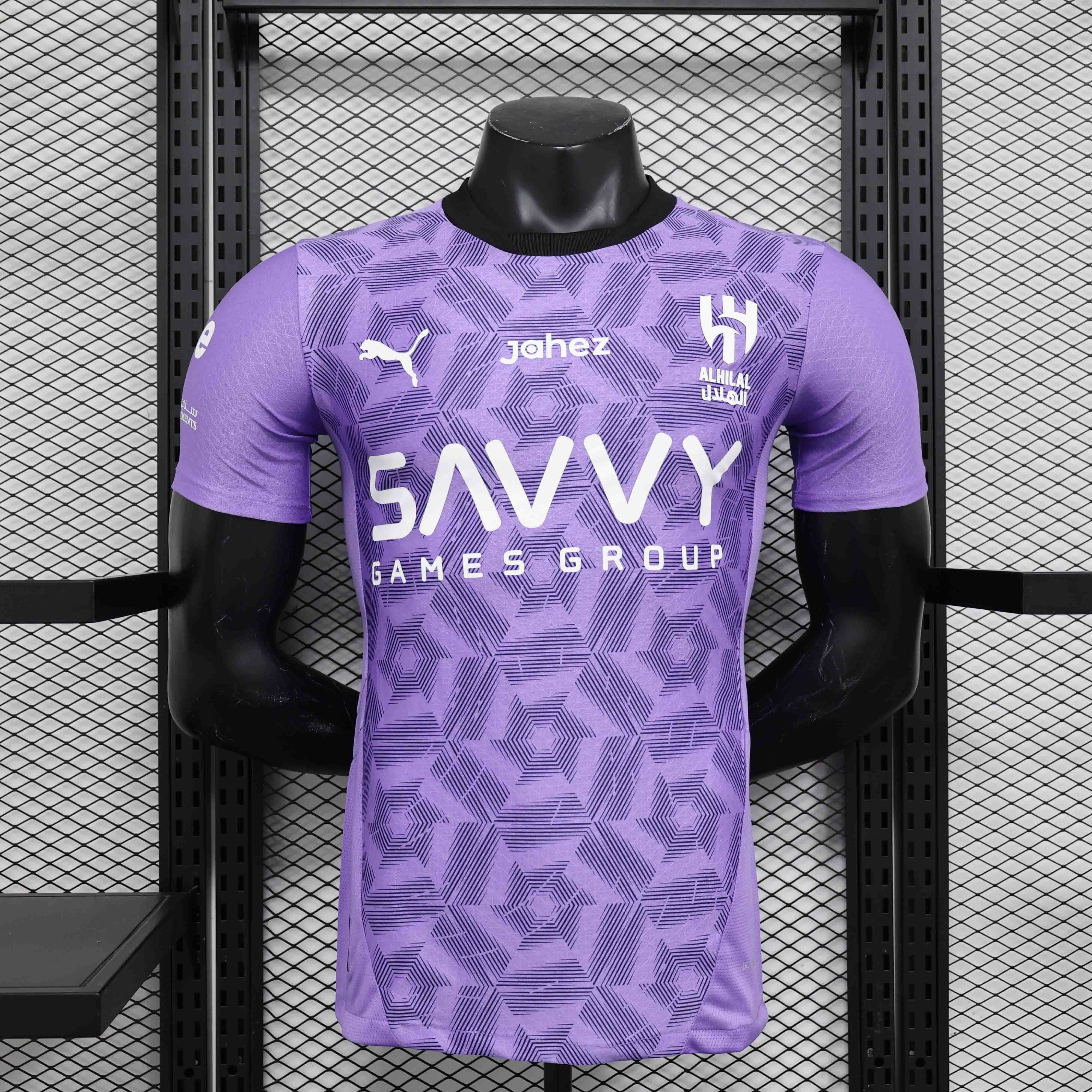 24-25 Al-Hilal Saudi Third Kit Player Version Shirt Soccer AAAAJersey Yupoo