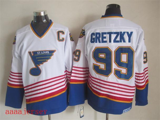 St. Louis Blues retro ice hockey jersey M-3XL 圣路易蓝调队复古冰球服 5