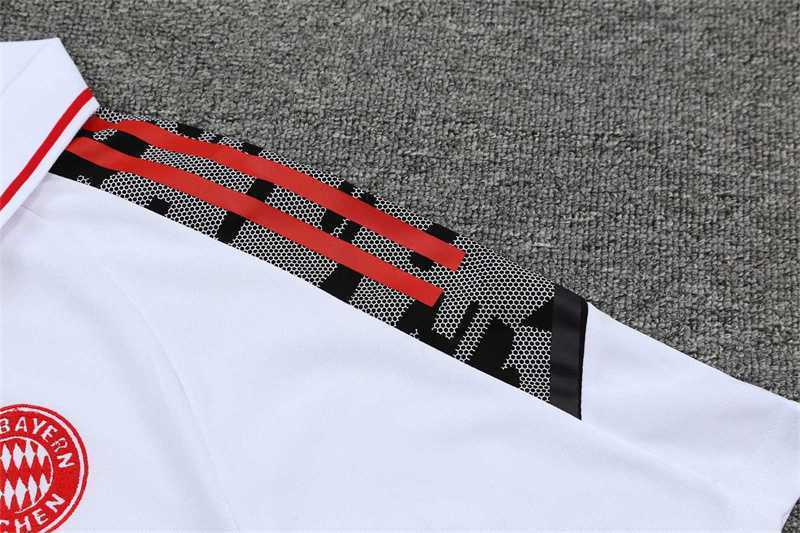 Polo Bayern white with red logo 16