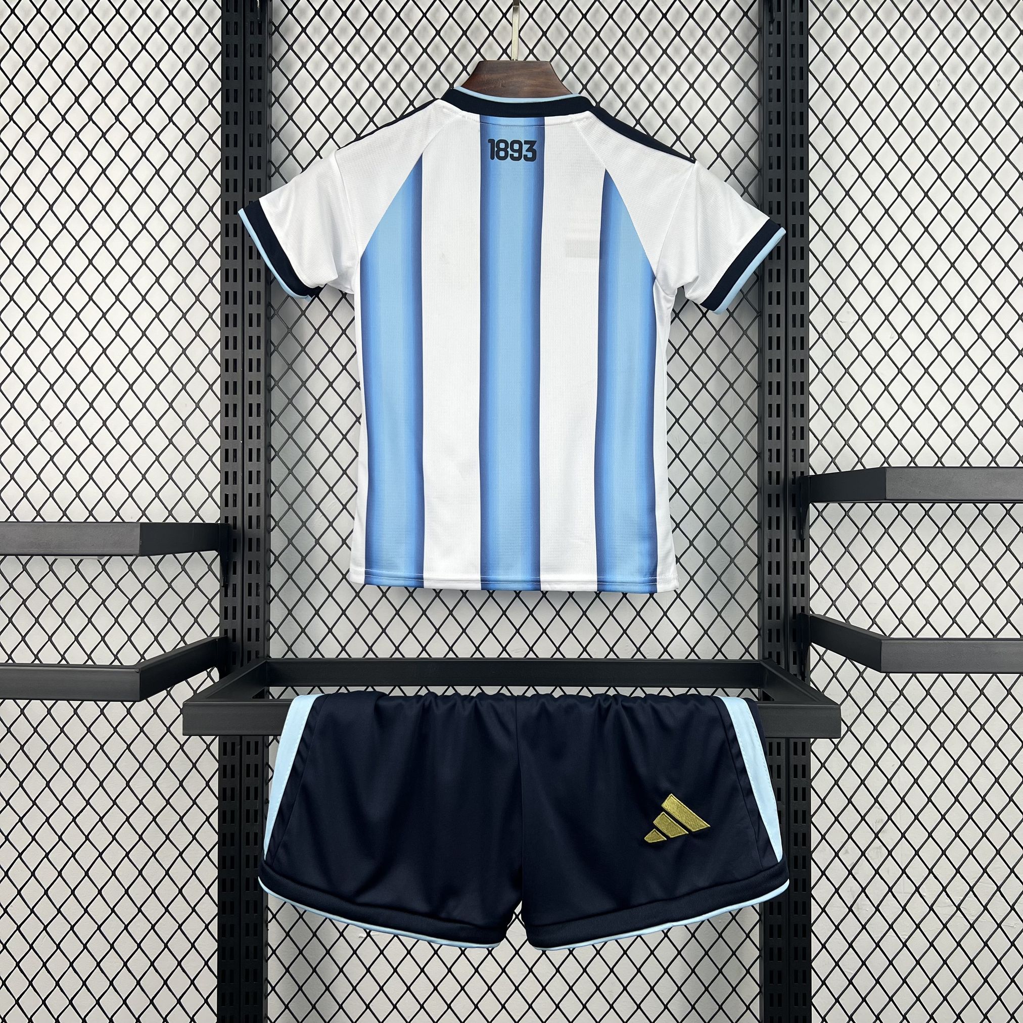 2026 World Cup Argentina Home Kids Kit Football Youth Apparels AAAAJersey Supply Yupoo 5 3