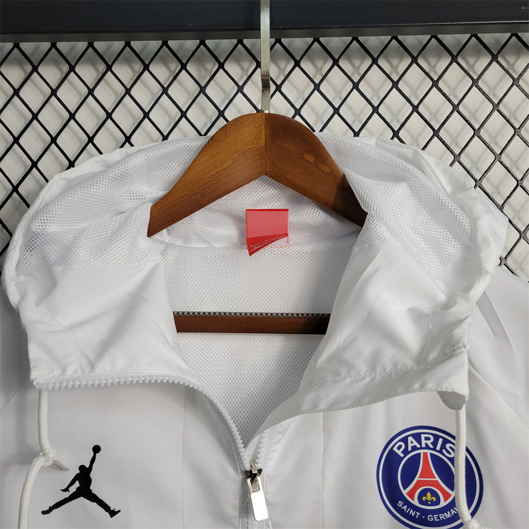 22-23 PSG Windbreaker White 2