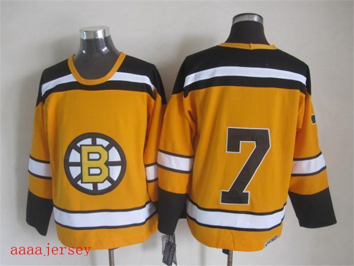Boston Bruins retro ice hockey jersey M-3XL 波士顿棕熊队复古冰球服 4