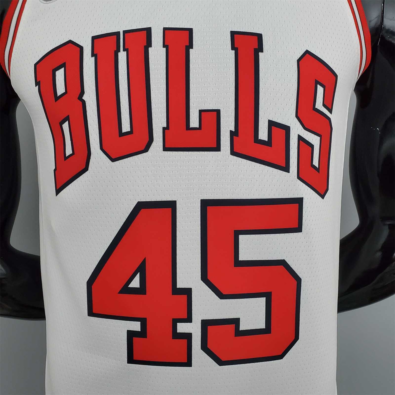 75th Anniversary Jordan #45 Bulls White 5