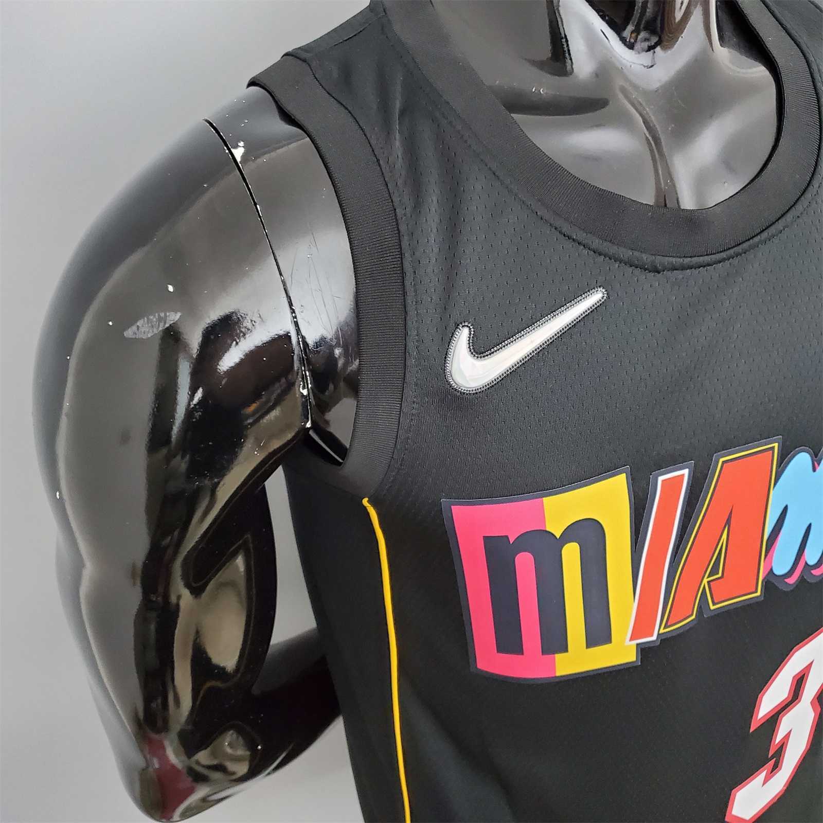 2022 season Wade #3 Heat City Edition Black 5