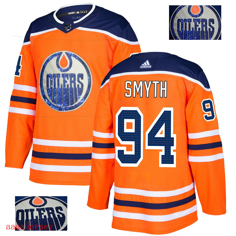 2018 Edmonton Oilers ice hockey jersey M-3XL 埃德蒙顿油人队时尚亮片款冰球服 23