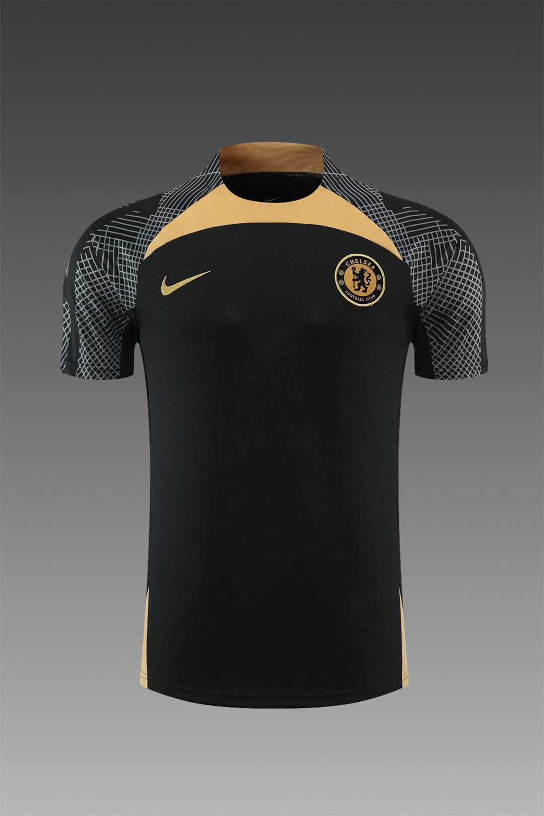 22-23 Chelsea training suit short sleeve kit black 15