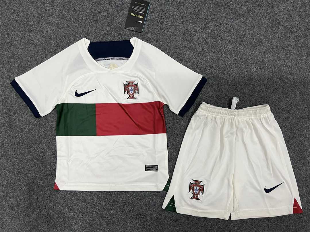 22-23 Portugal away kids kit