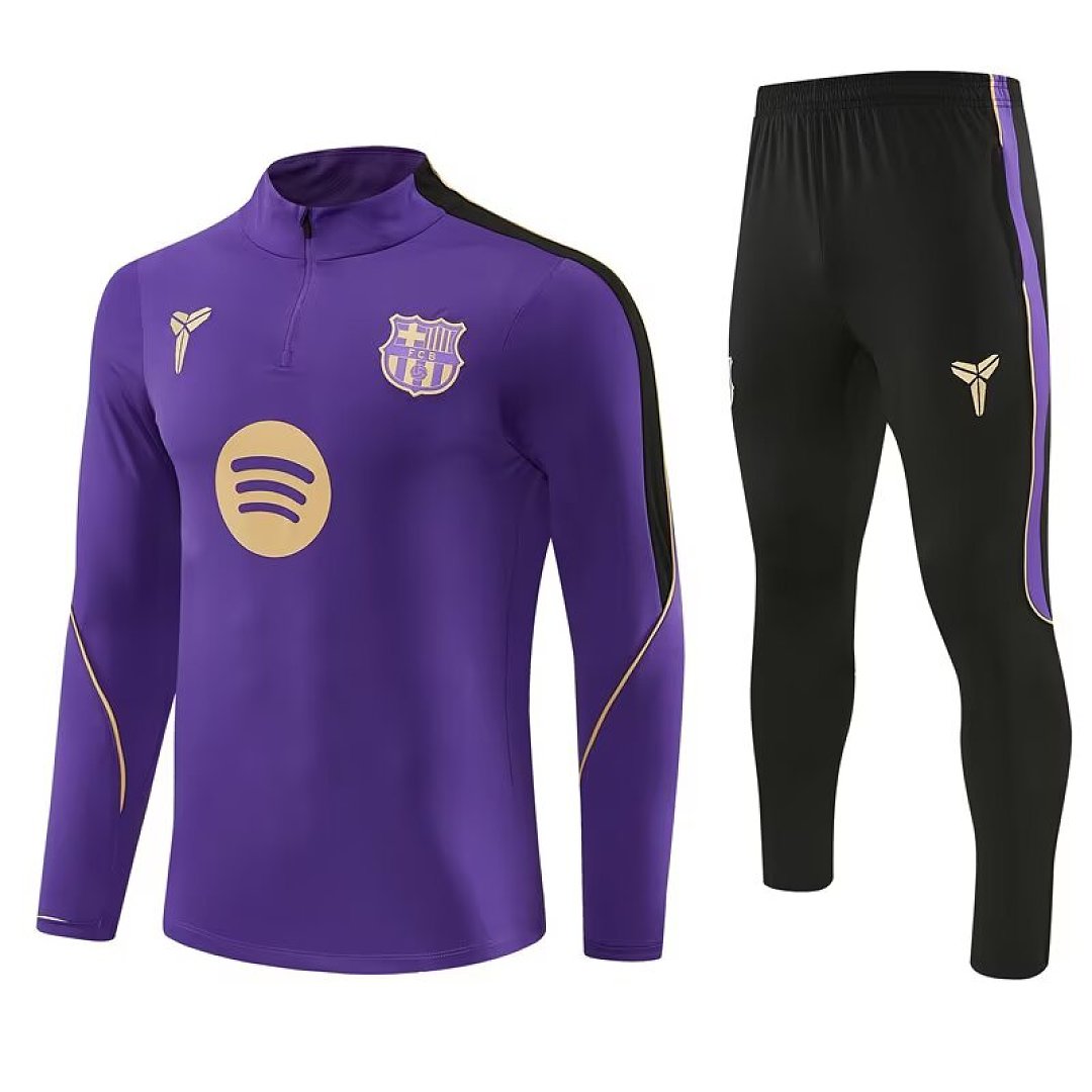 26-27 Barcelona Mens Kit Football Training Long Sleeve Suit Yupoo 4 3