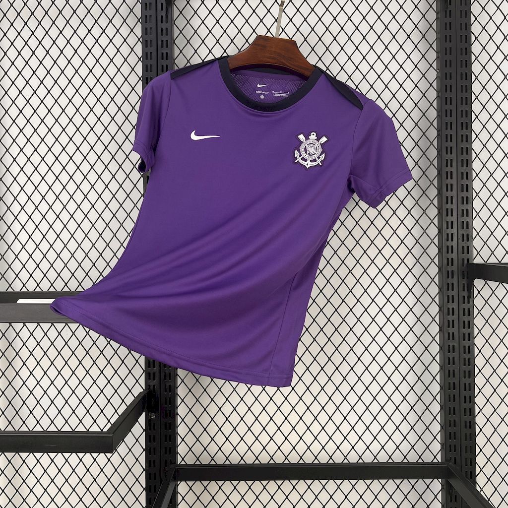 25-26 Corinthians Purple Training Women Shirt Lady Uniform AAAAJersey Yupoo
