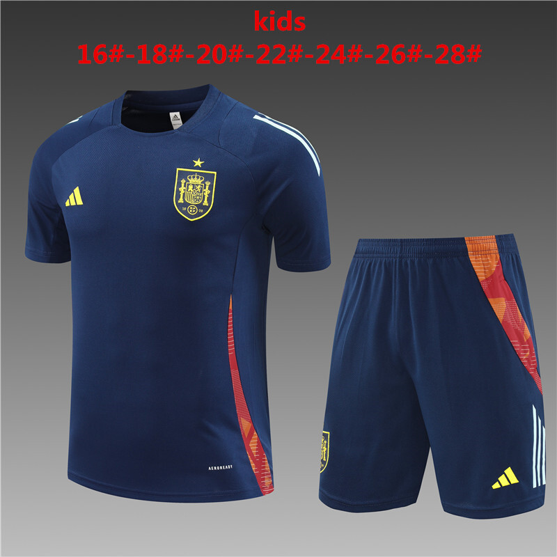 2024 Spain Kids Training Soccer Jerseys Football Shirts
