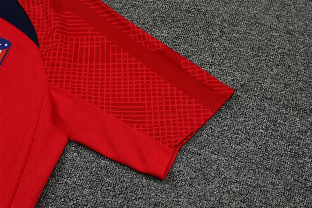 22-23 Atletico Madrid training suit short sleeve kit red 8