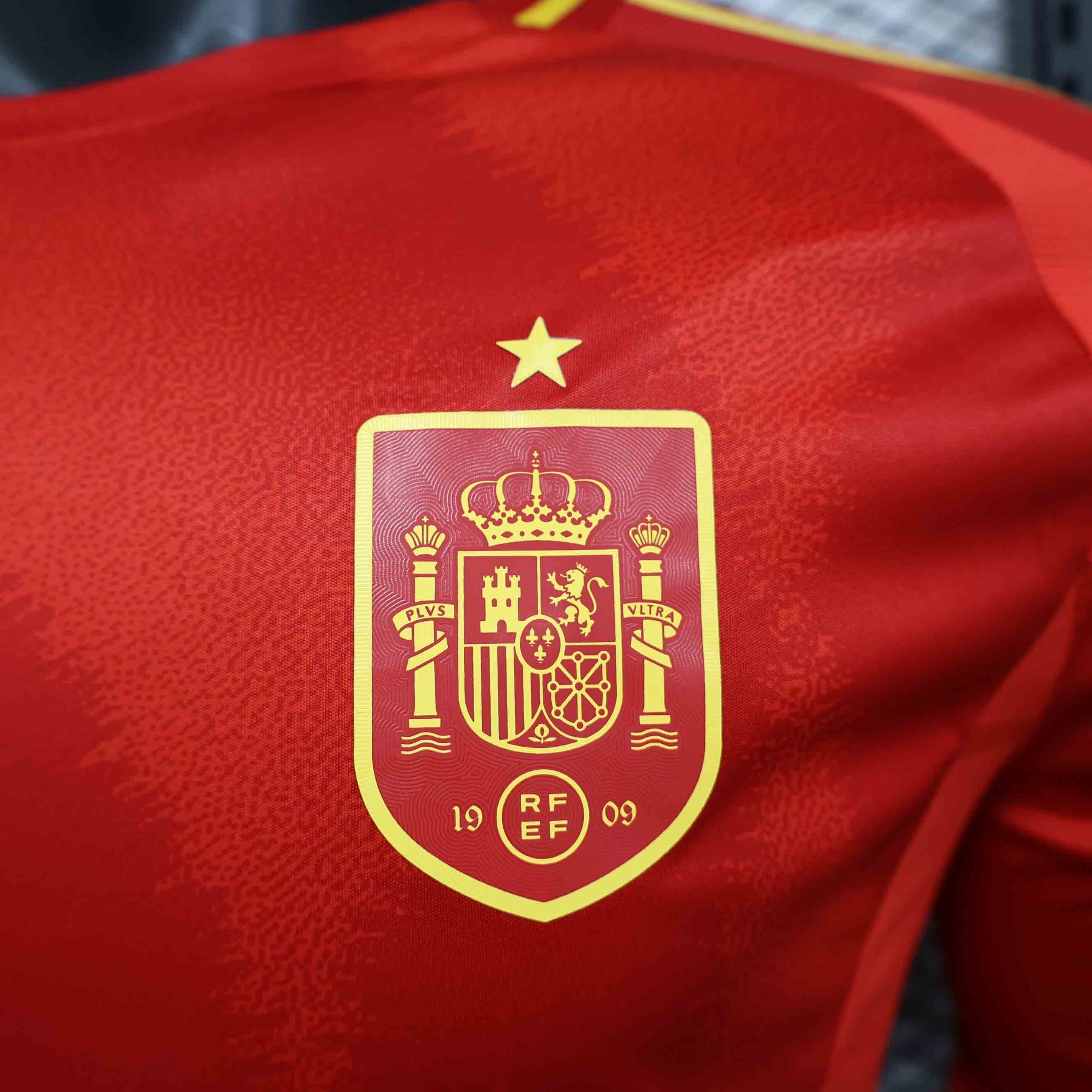 2024 Spain Home Long Sleeve Kit Player Version Shirt Sport AAAAJersey Yupoo 6