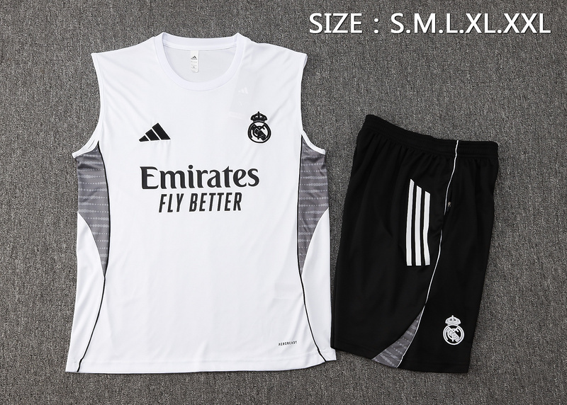 25-26 Real Madrid White Training Soccer AAAAJersey Yupoo S-2XL 1