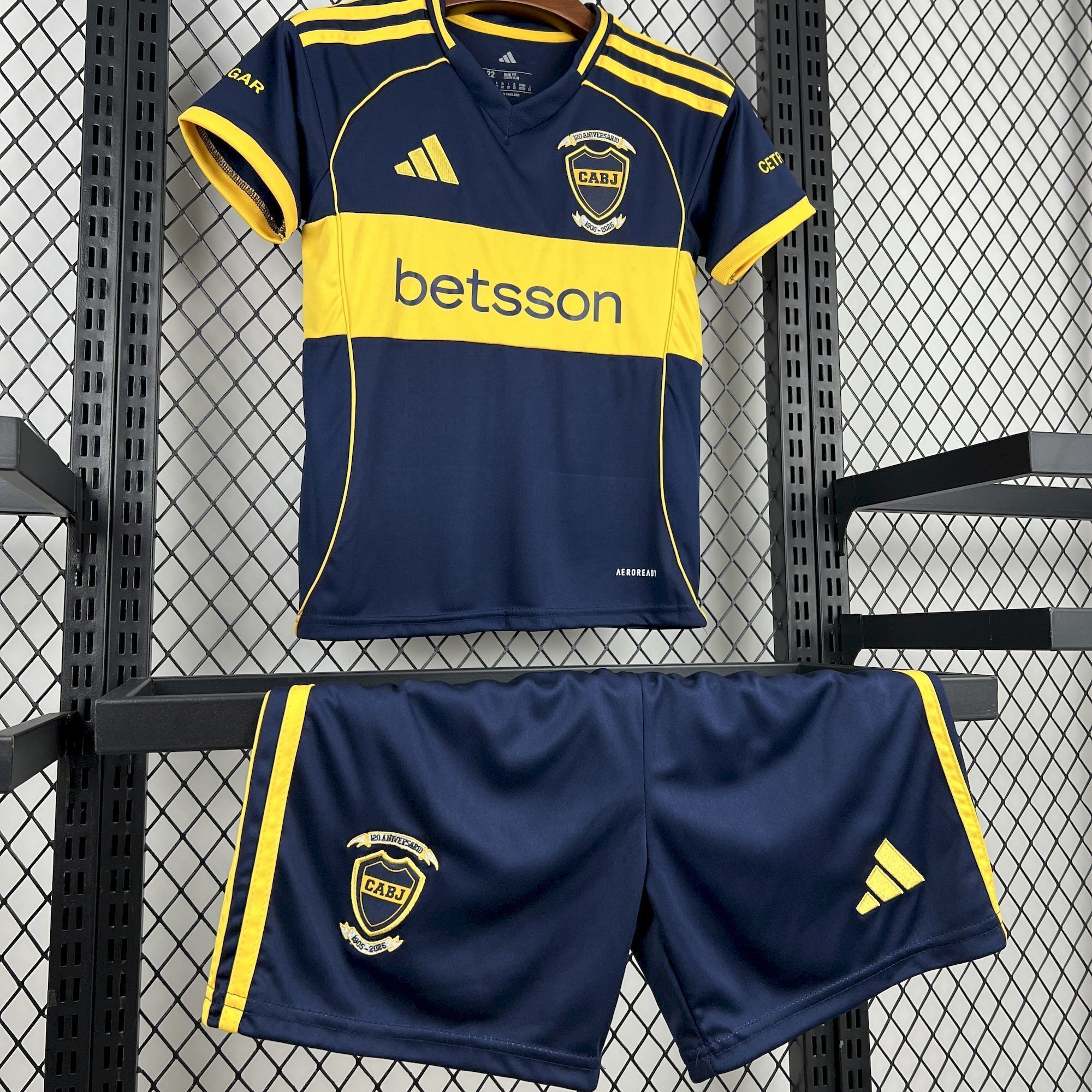 25-26 Boca Juniors Home Kids Kit Soccer Youth Apparels AAAAJersey Supply Yupoo 2