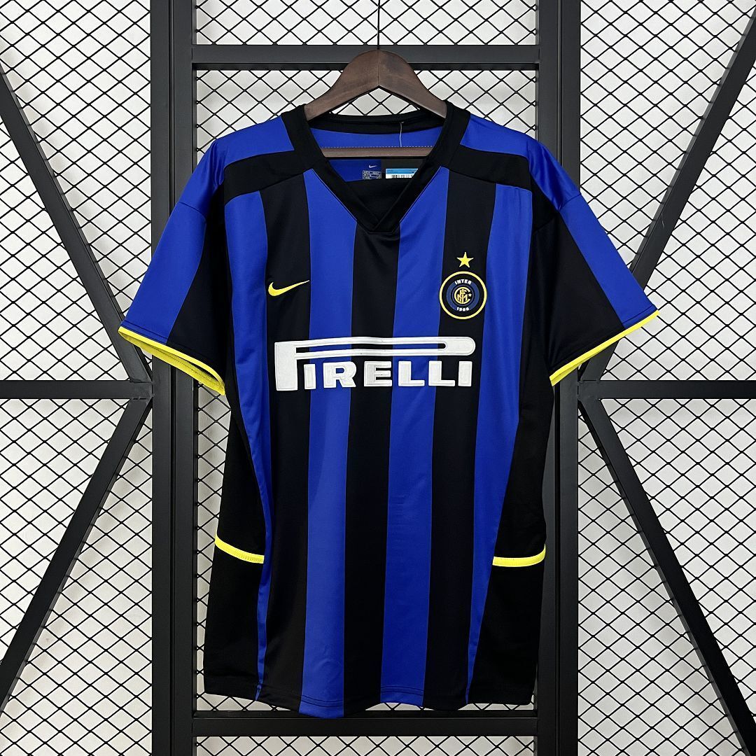 02-03 Inter Milan Home Retro Kit Vintage Shirt AAAAJersey Dropship Yupoo