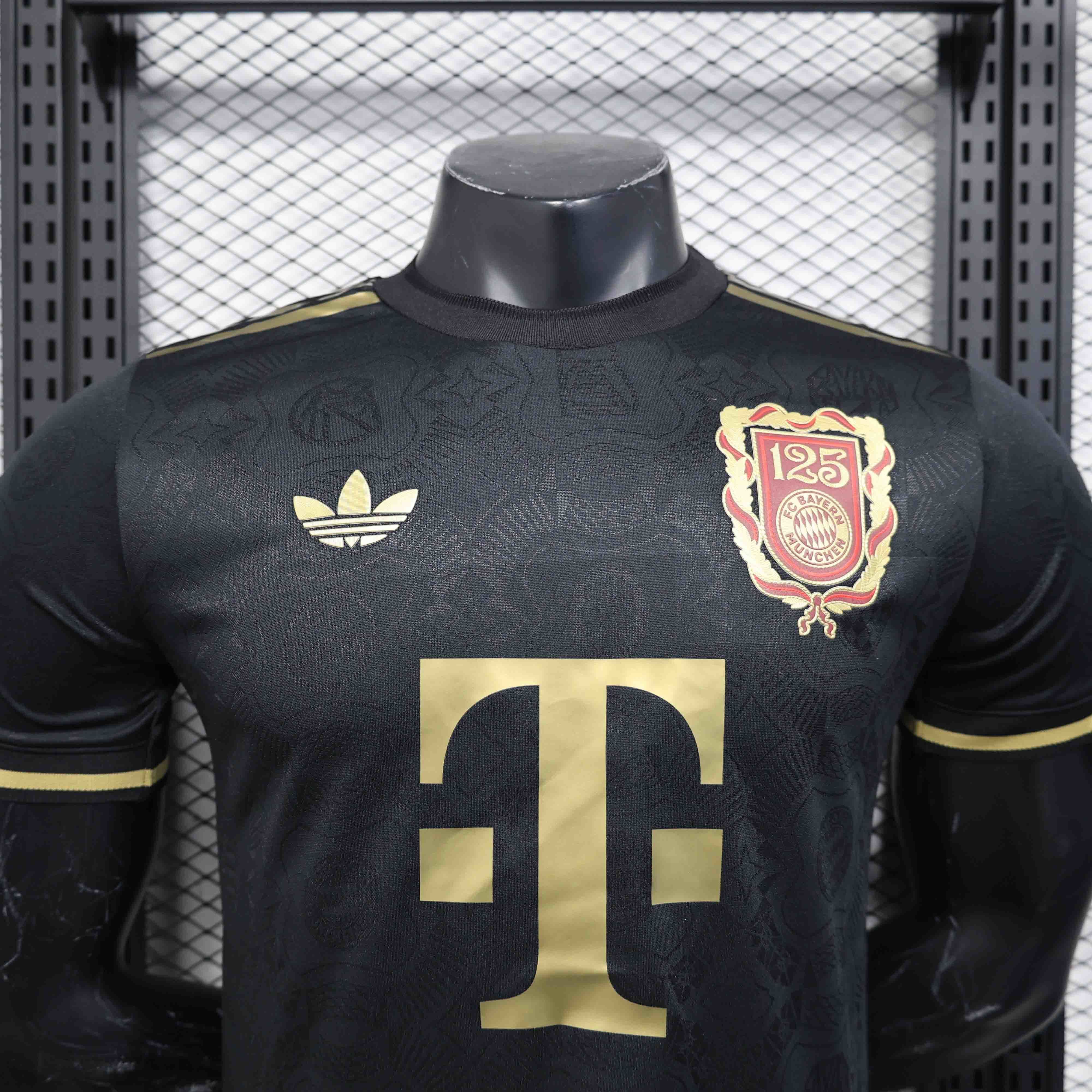 24-25 Bayern Munich 125th Anniversary Black Kit Player Version Shirt AAAAJersey Dropship Yupoo 1