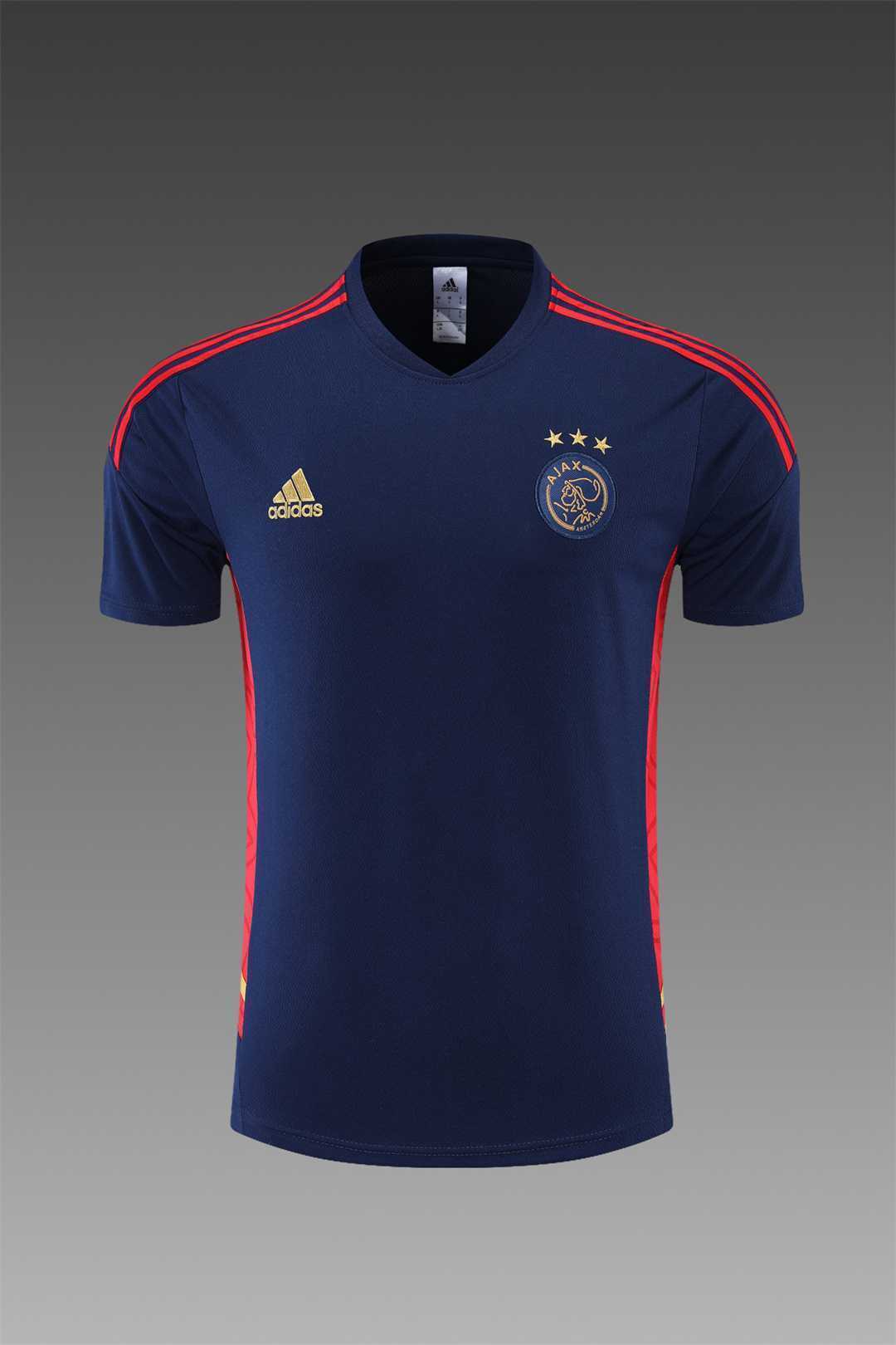 22-23 Ajax Training Suit Short Sleeve Kit Royal Blue 1