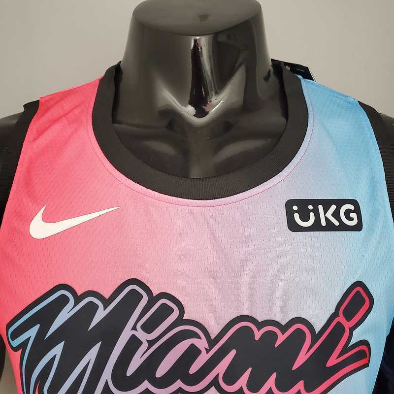 New Miami Heat IGUODALA#28 City Edition Pink Blue Gradient Color1684436191000 4