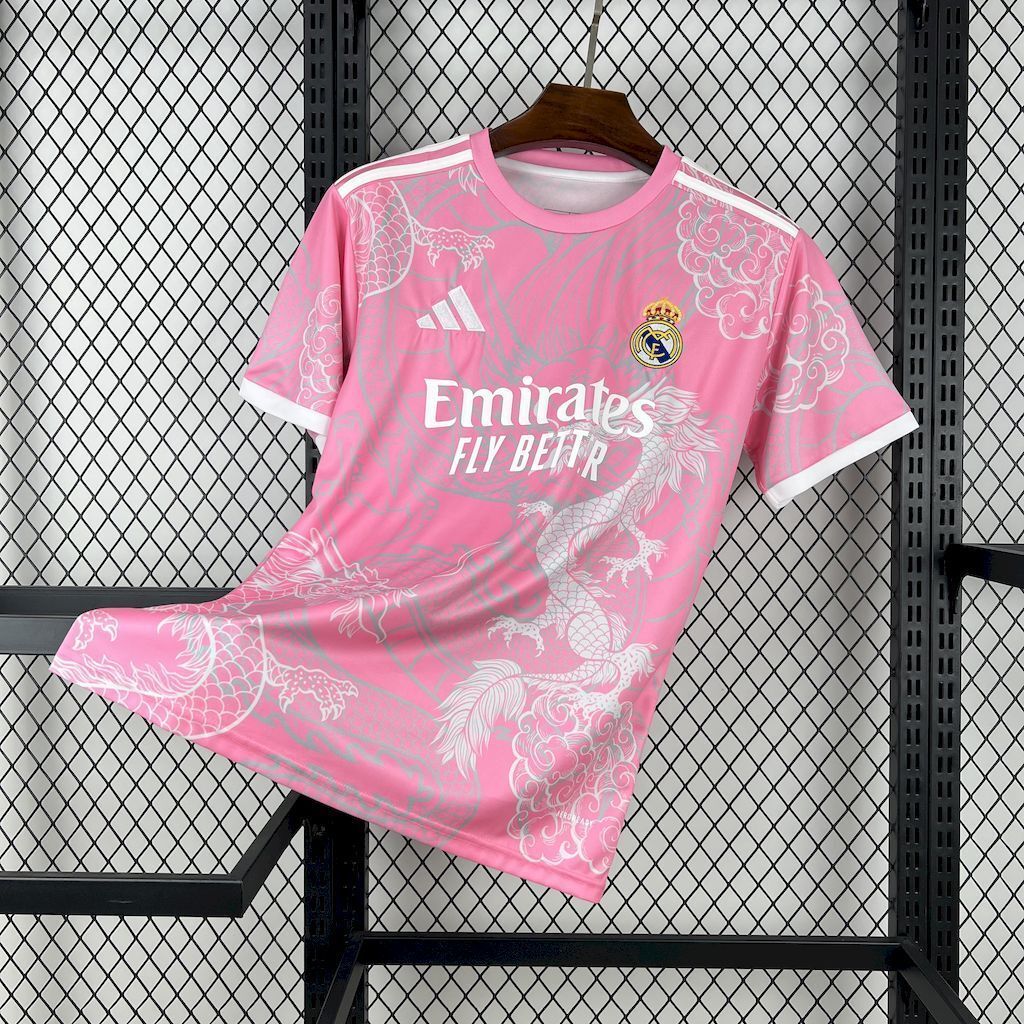 25-26 Real Madrid Pink Dragon Special Edition Shirt AAAAJersey Dropship Yupoo