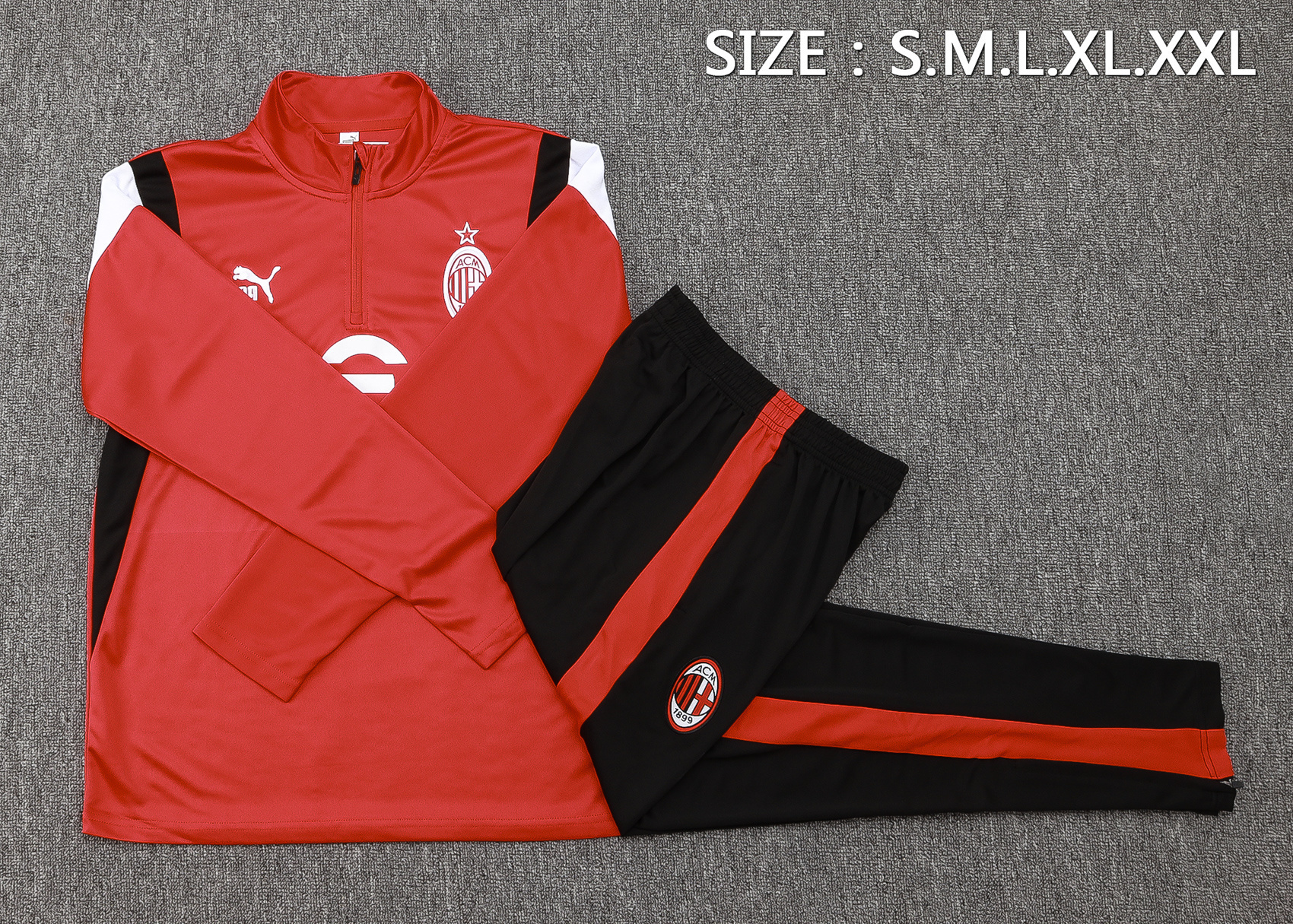 23-24 AC Milan Long Sleeve Training Suit Yupoo 1