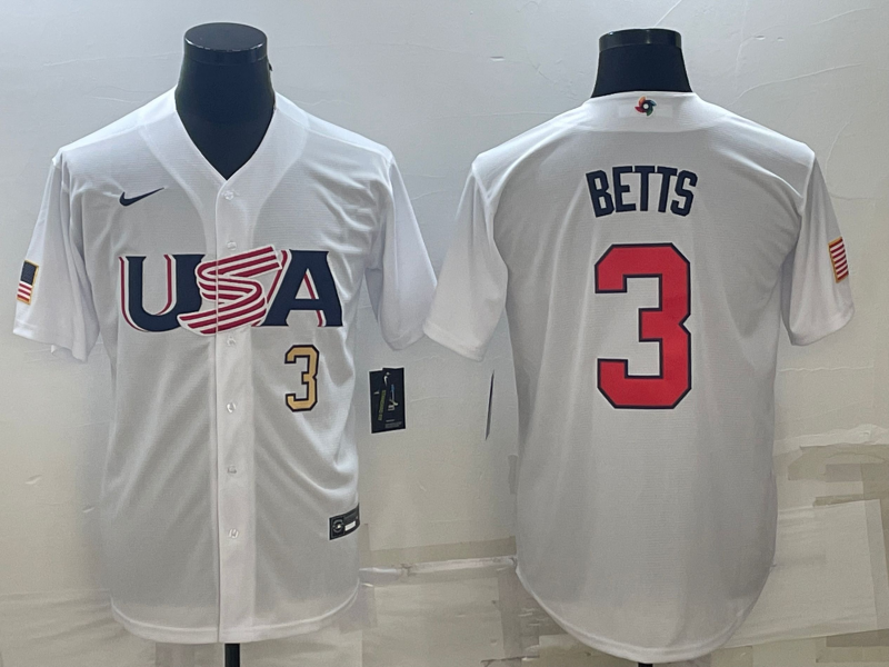 USA 2023 World Cup Baseball Jerseys 55