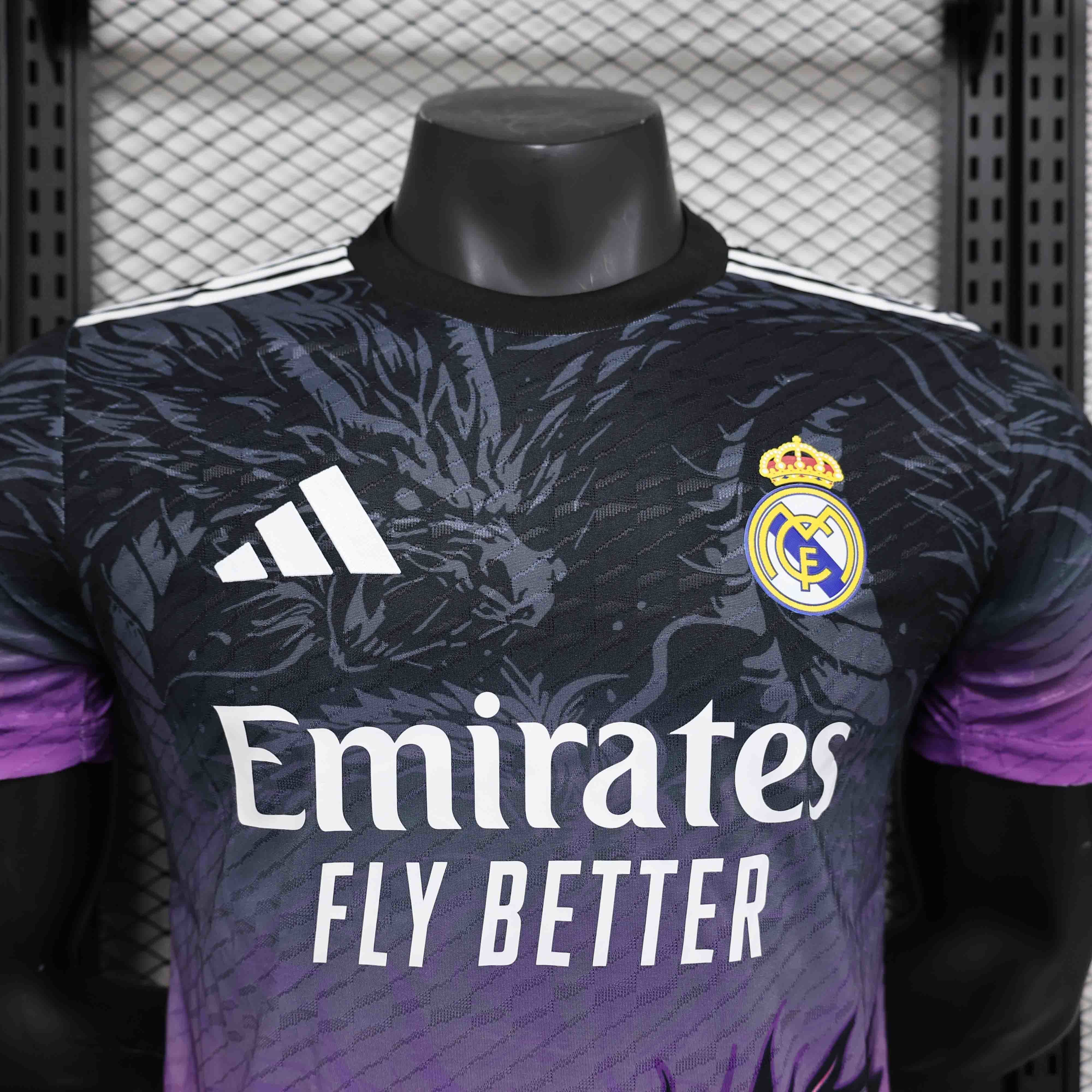 24-25 Real Madrid Flaming Dragon Special Edition Kit Player Version Shirt AAAAJersey Supplier Y 2