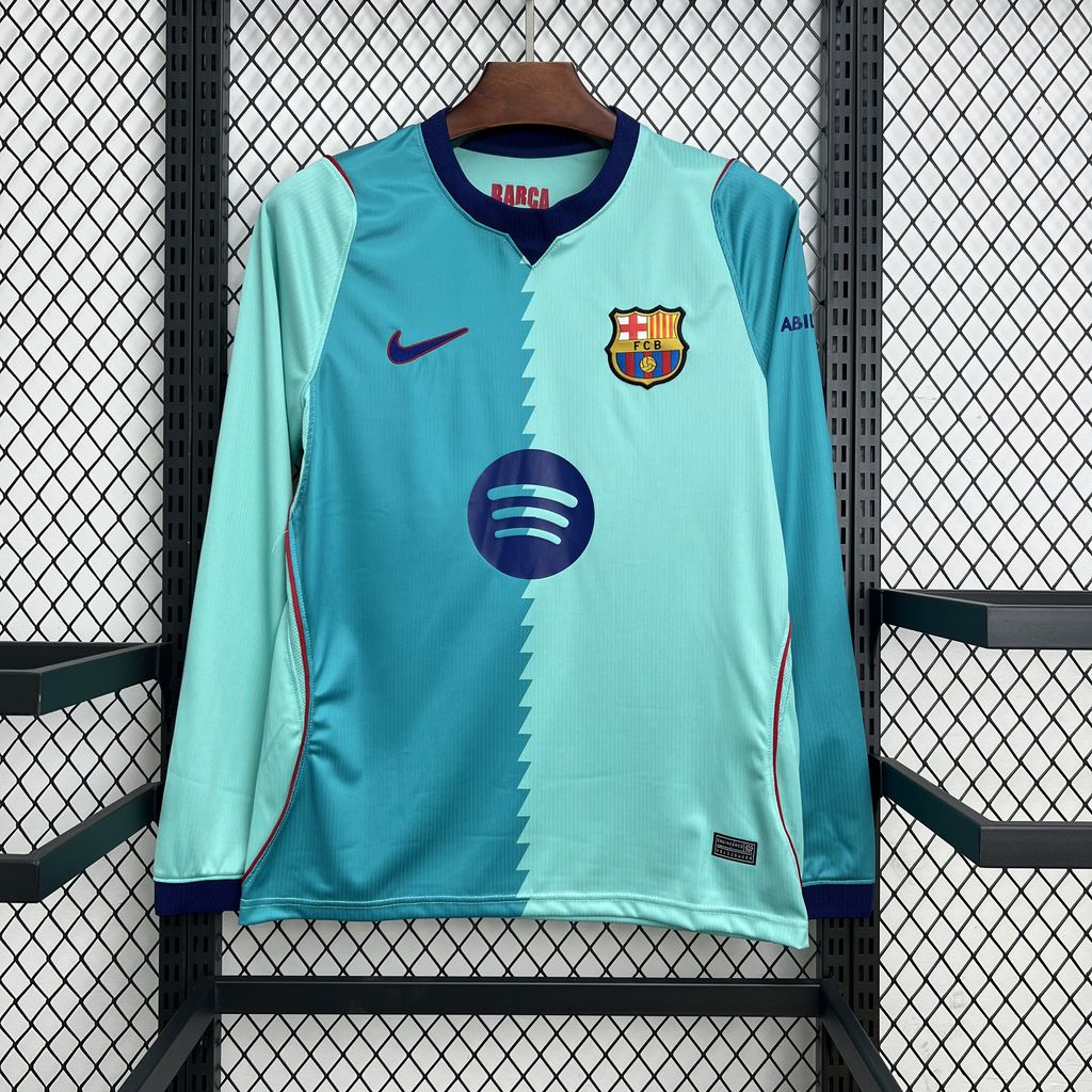 26-27 Barcelona Mens Third Kit Football Long Sleeve T-Shirt AAAAJersey Supply Yupoo 9 1