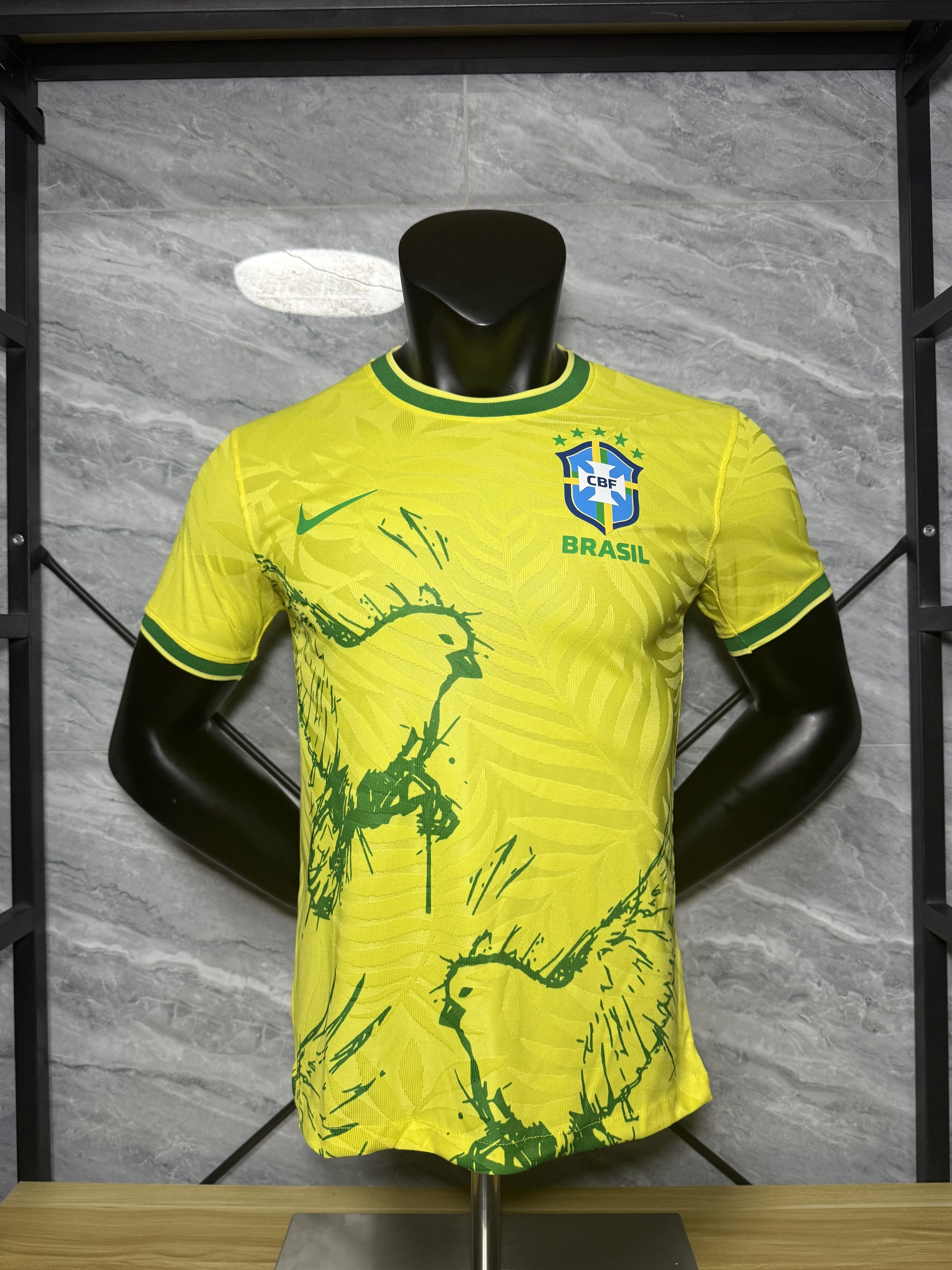 2025 Brazil Yellow Pigeon Special Edition Kit Football Player Version Shirt AAAAJersey Supply Y