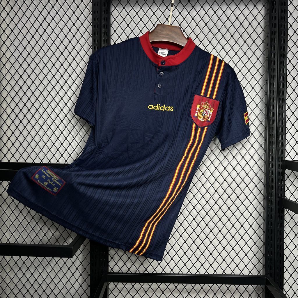 1996 Spain Away Retro Kit Vintage Shirt Sport AAAAJersey Yupoo 2