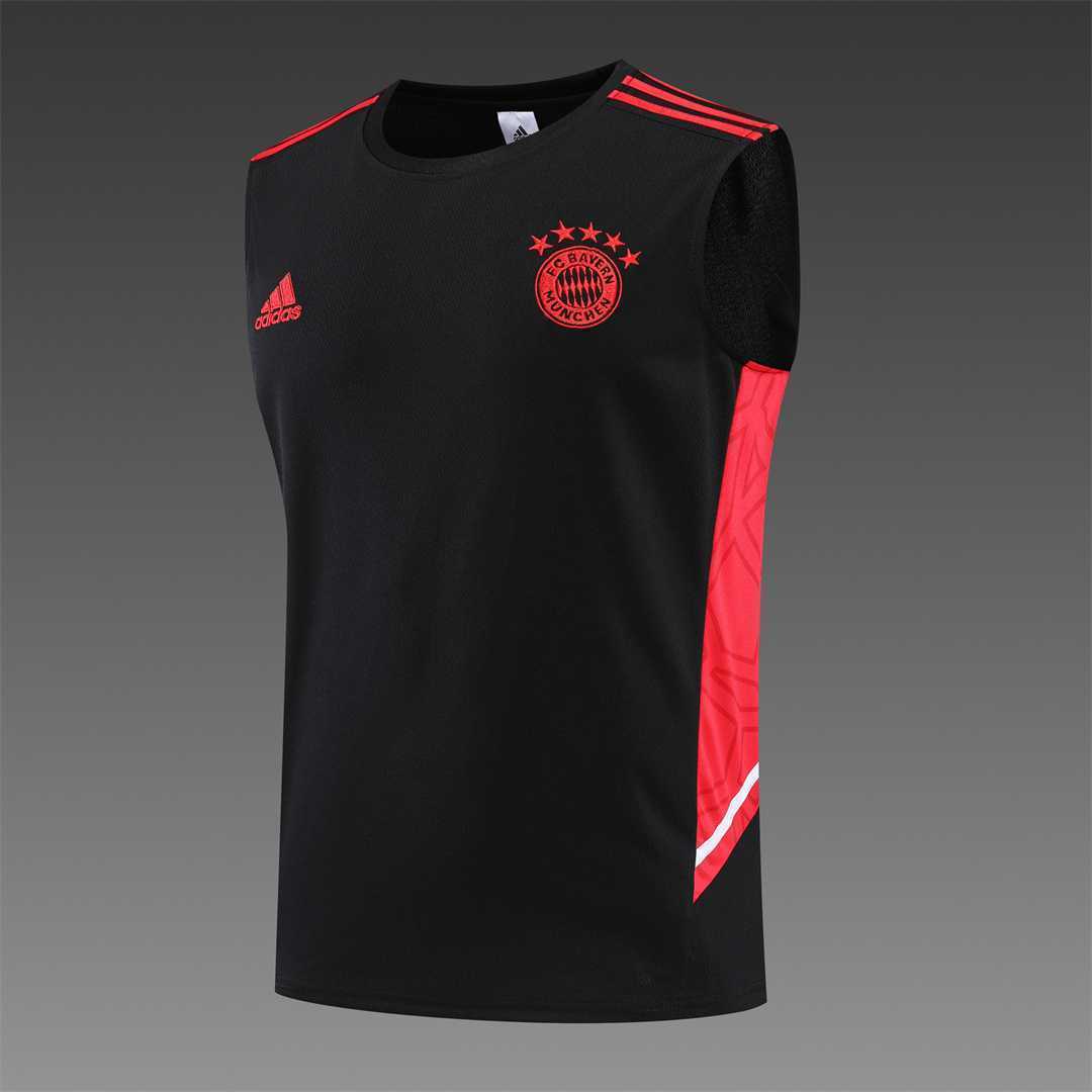 22-23 Bayern vest training suit kit black 4