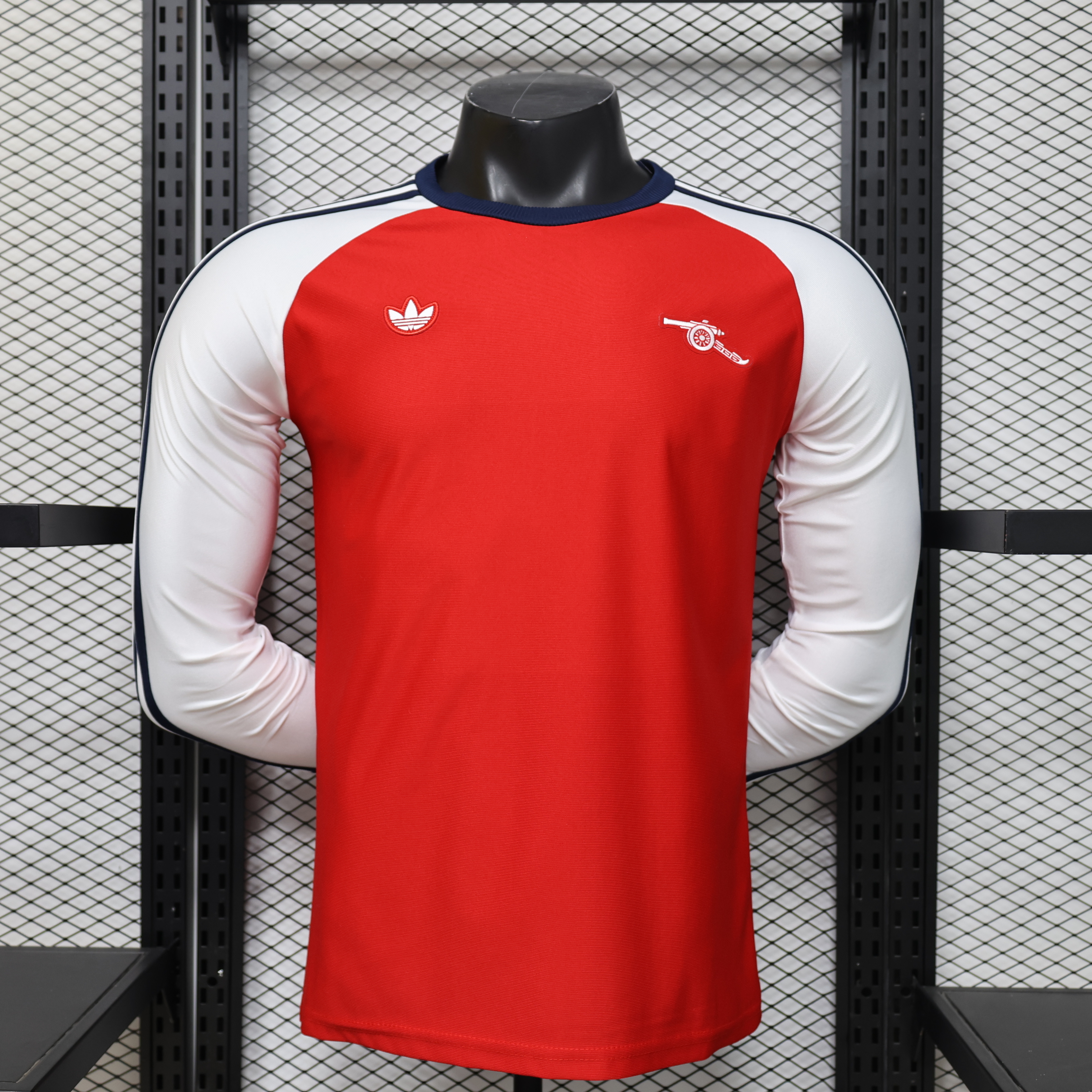 26-27 Arsenal Casual Retro Style Football Red Long Sleeve Shirt AAAAJersey Supply Yupoo