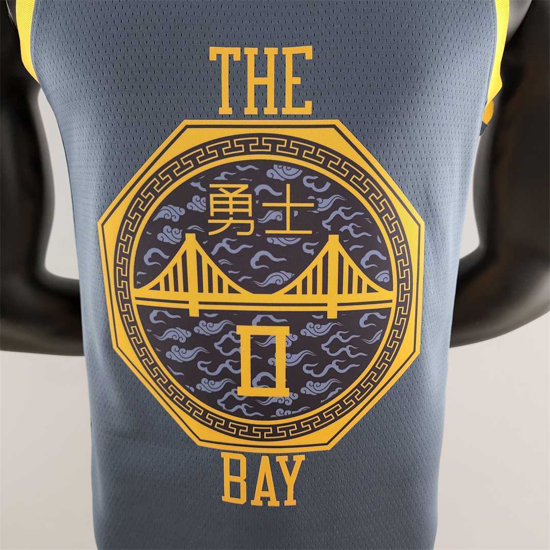 2018 PAYTON II#0 Golden State Warriors Grey NBA Jersey 5