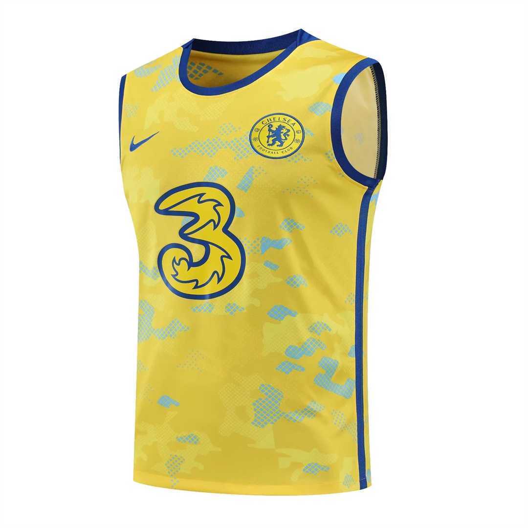 22-23 Chelsea vest training suit kit yellow 21