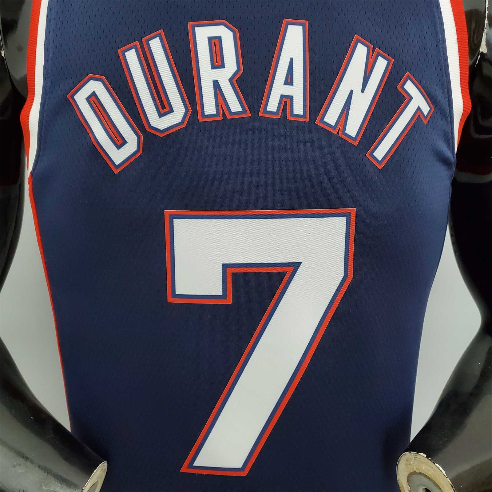2022 75th Anniversary Durant #7 Nets City Edition Royal Blue 7