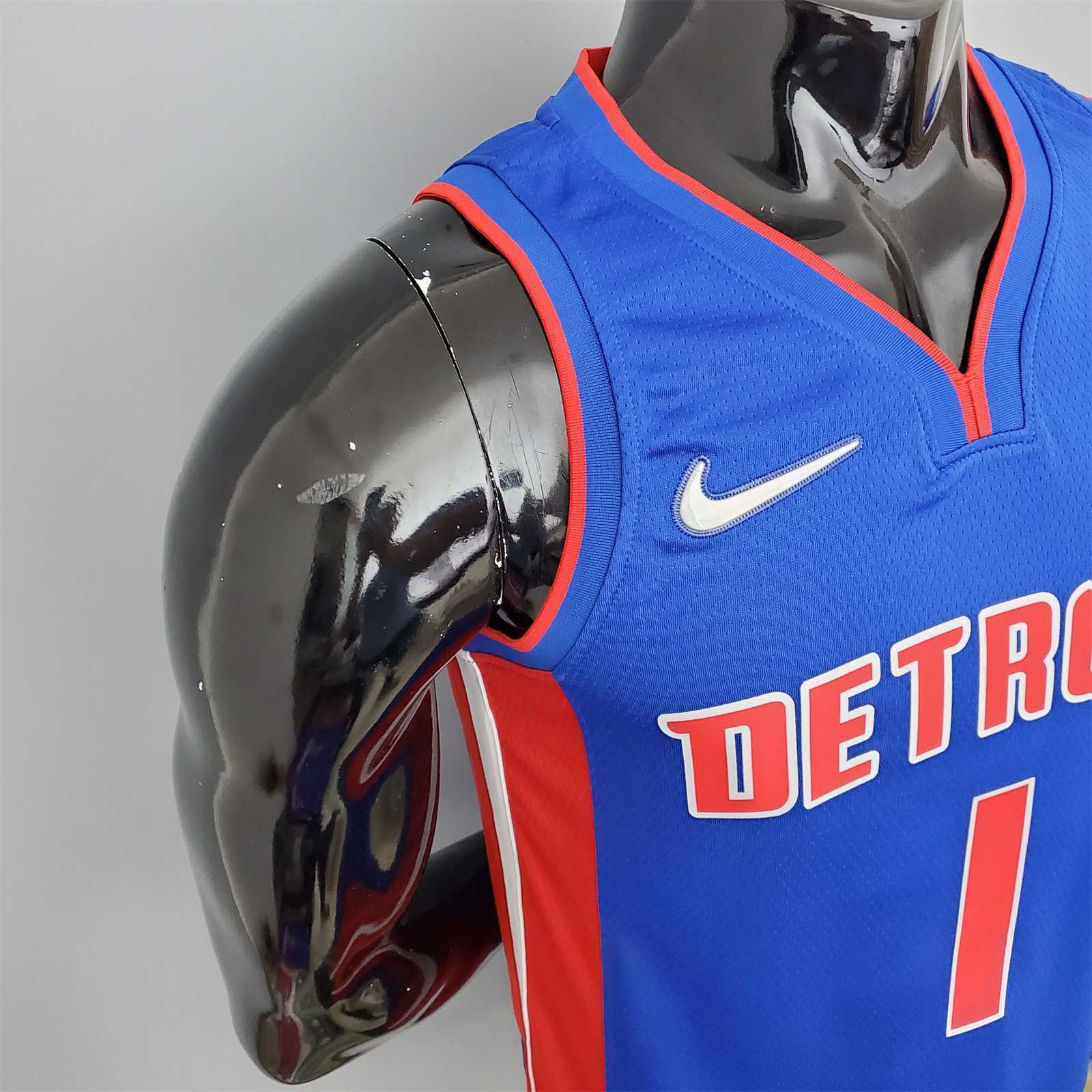 75th Anniversary Iverson #1 Pistons Blue 4