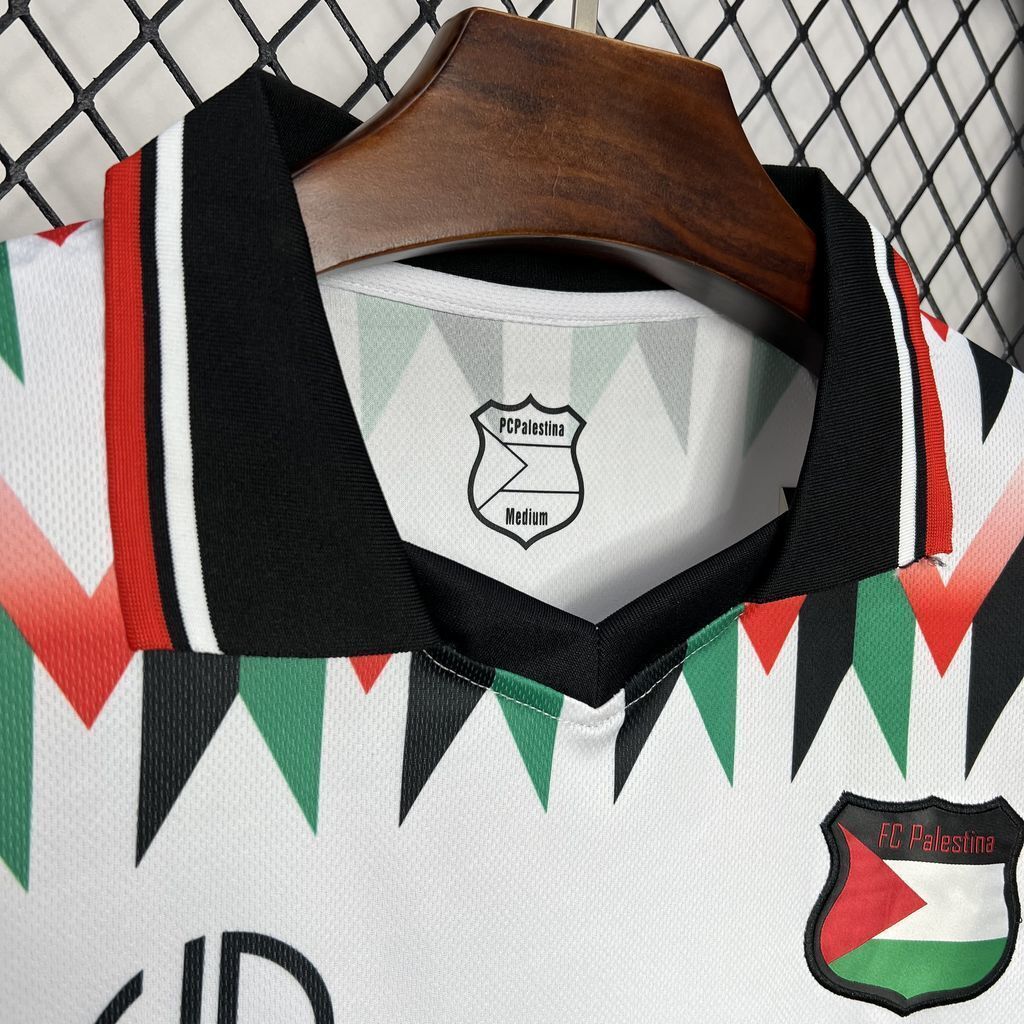 2024 CD Palestina x Hypepeace White Kit Soccer Uniforms Football AAAAJersey Yupoo 1