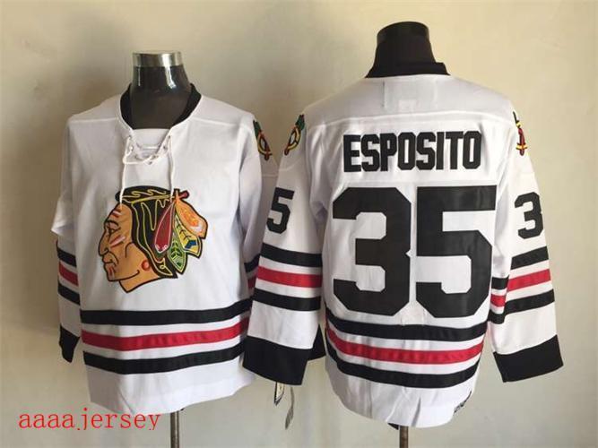Chicago Blackhawks retro ice hockey jersey M-3XL 芝加哥黑鹰队复古冰球服 4