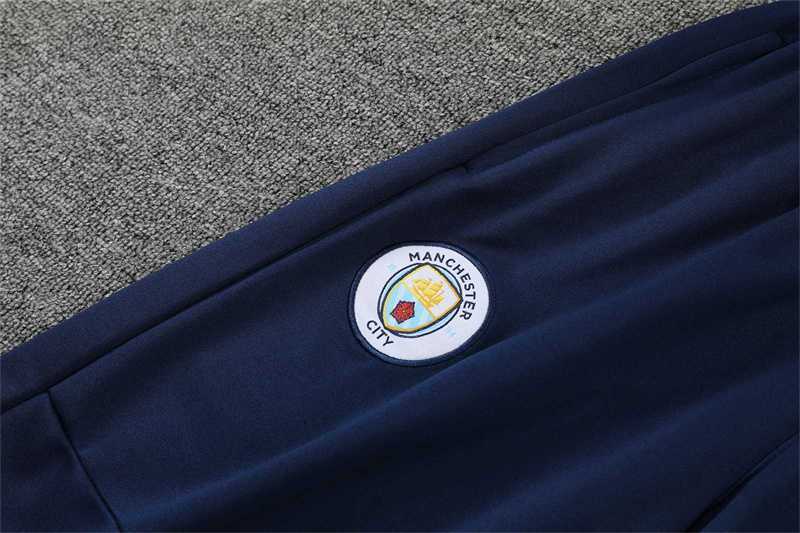 Manchester City Polo deep royal blue stripes 10