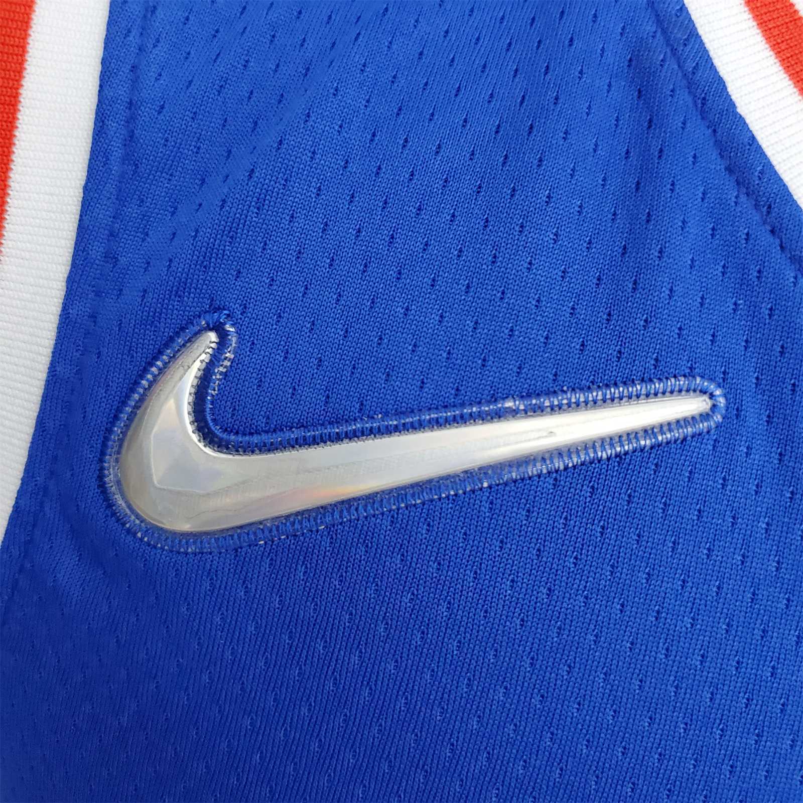 75th Anniversary Philadelphia 76ers HARDEN#1 Blue NBA Jersey 2