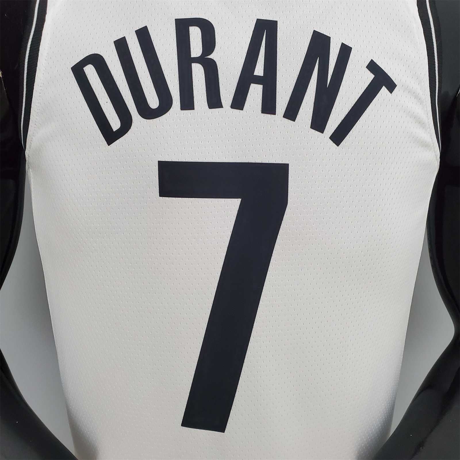 75th Anniversary DURANT#7 Nets White 2