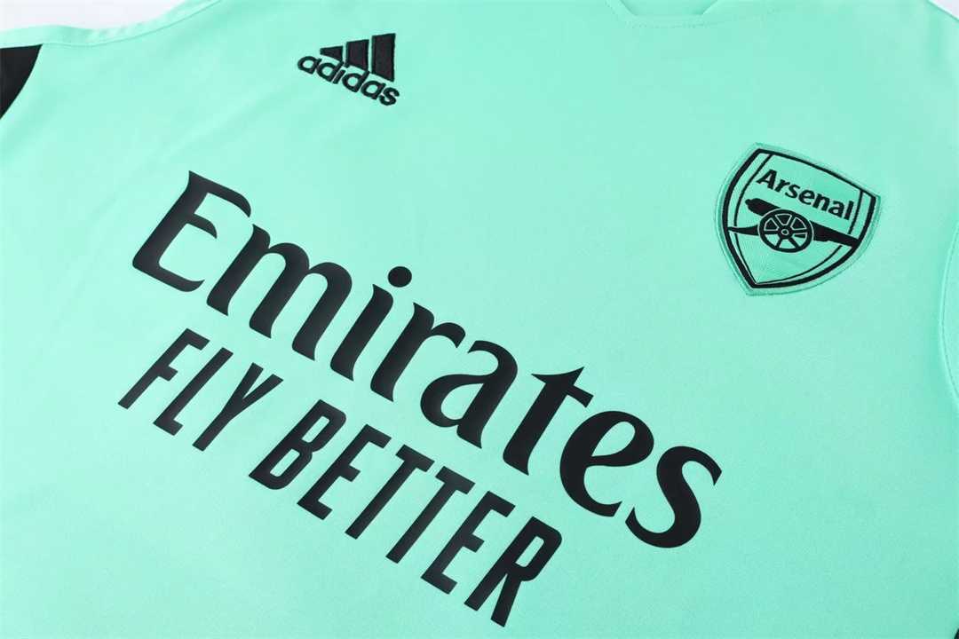 21-22 Arsenal vest training suit kit green 14