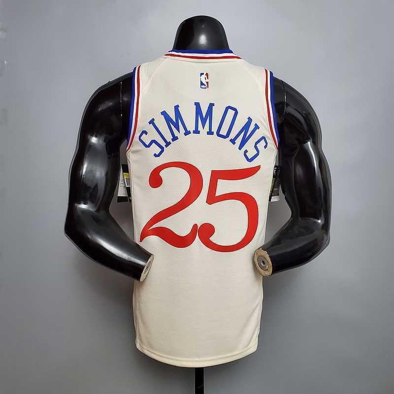 2020 Philadelphia 76ers SIMMONS#25 City Limited Edition Beige 7