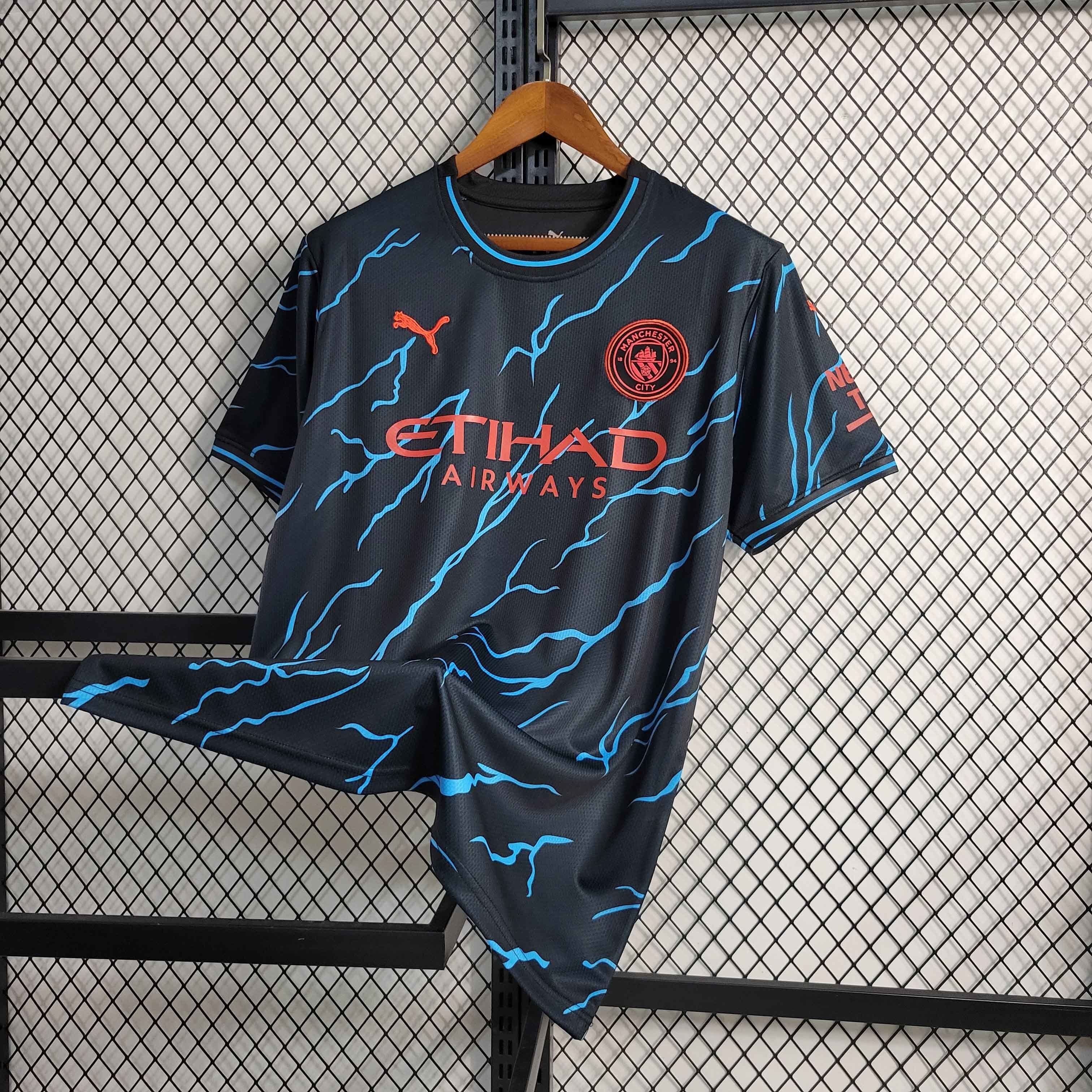 23-24 Manchester City Third away size S-4XL Soccer Jerseys 7