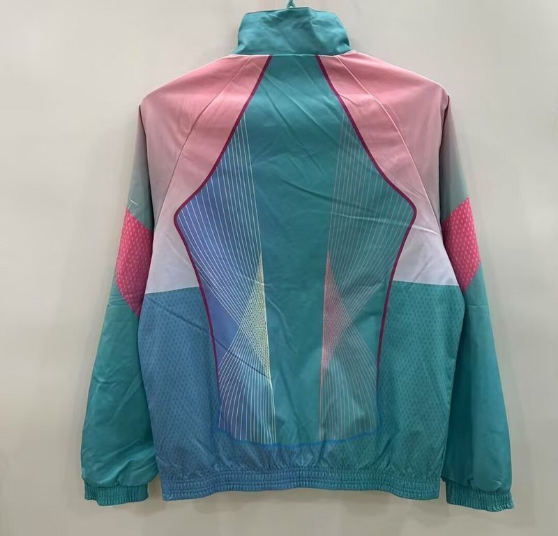 25-26 Barcelona Pink&Blue Windbreaker Double-Sided Jackets AAAAJersey Dropship Yupoo 4
