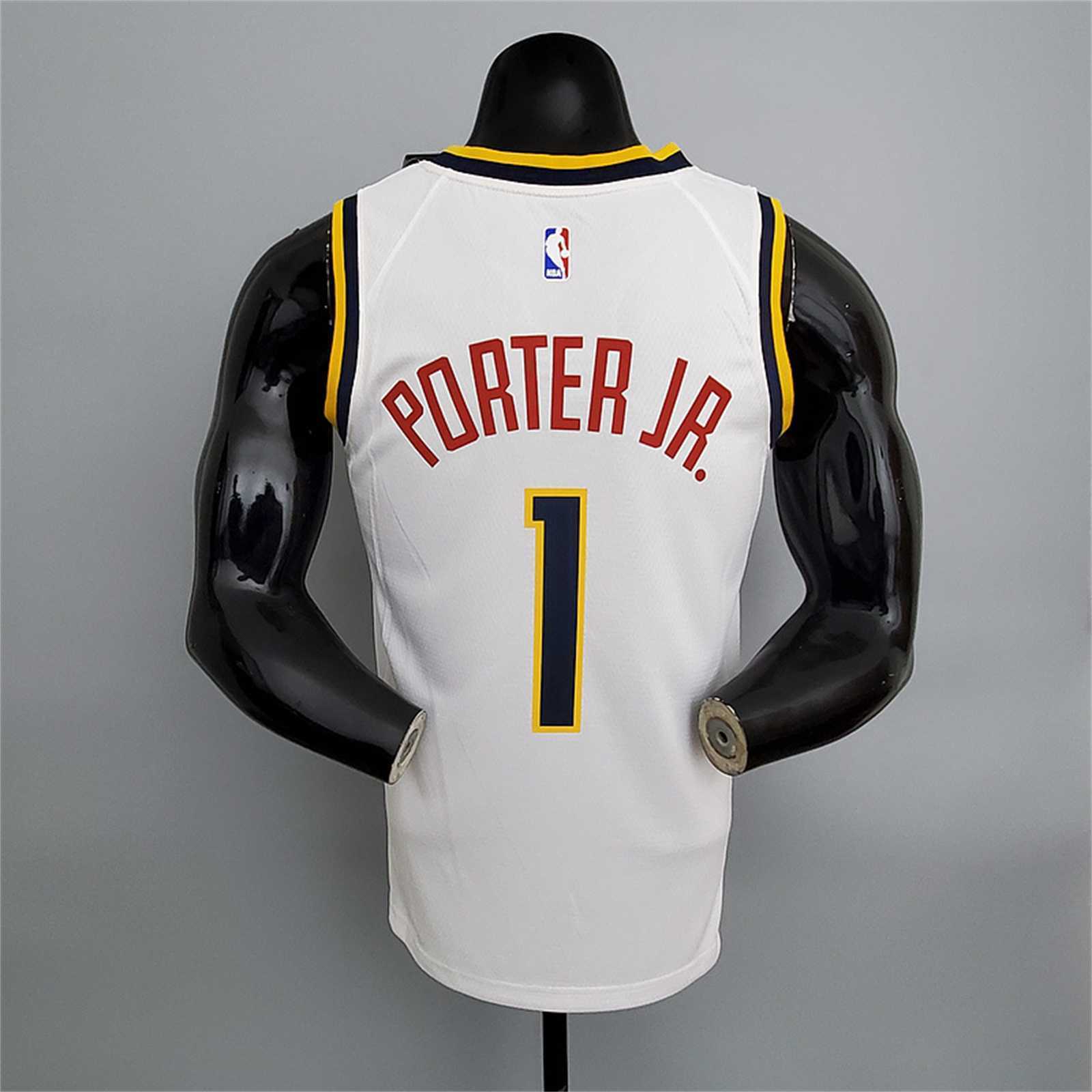 Nuggets Porter jr.#1 Limited White 3