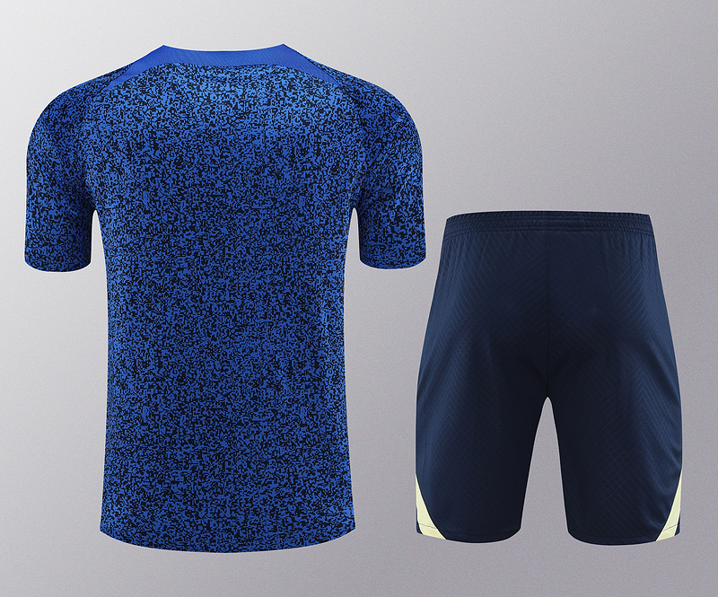 24-25 Club America Training Suits Cyan-Blue Kits Soccer Jerseys Yupoo 2