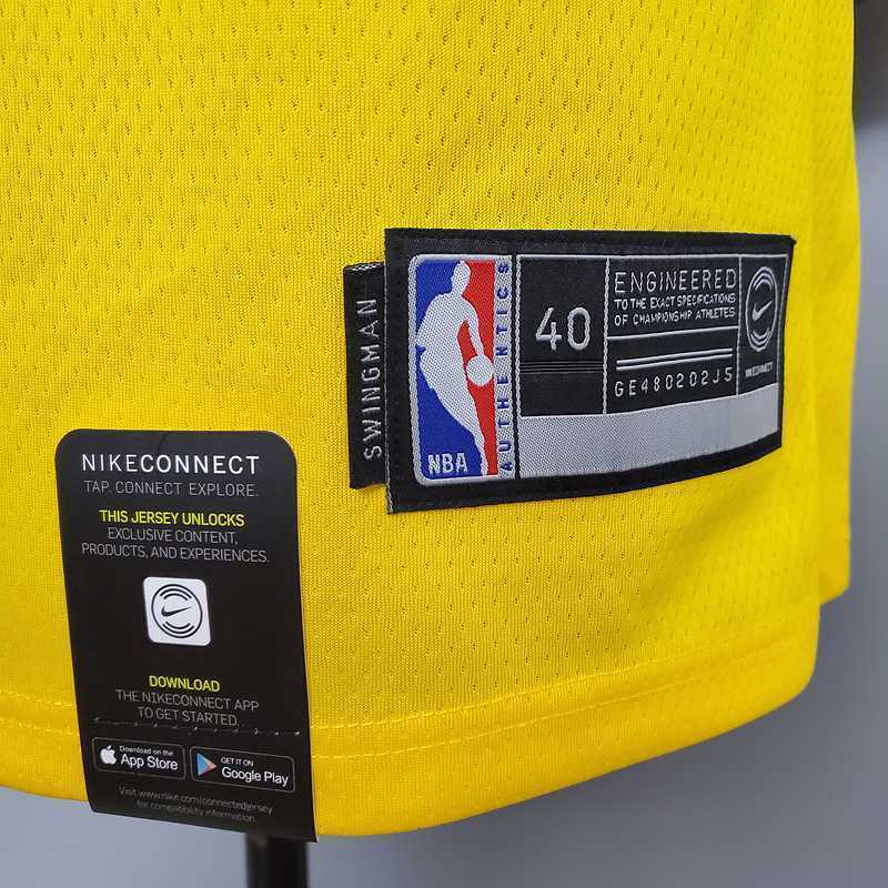 New Bryant #24 Lakers Commemorative Edition Round neck yellow 5